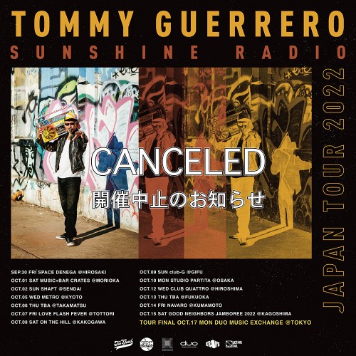 tommy guerrero tour canceled